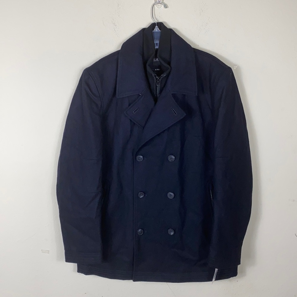 Marc New York by Andrew Marc Men’s Peacoat with Insert Bib.